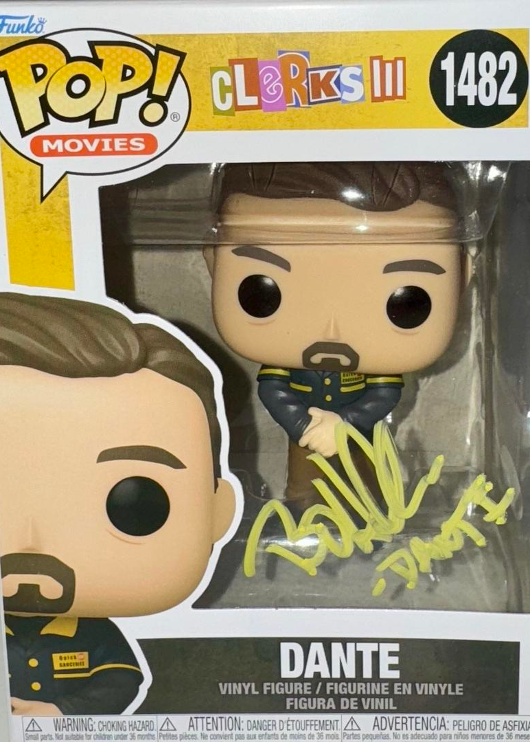 Brian O'Halloran Signed Funko Pop #1482 "Dante" (Clerks) - JSA COA #01